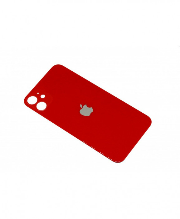 Capac Baterie Apple iPhone 11 Rosu, cu gaura pentru camera mare