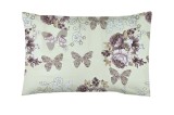 Fata de Perna 50x70, 100% bumbac standard, model floral mov cu flori 210, Oem