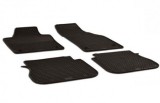 Set Covorase Auto Cauciuc Umbrella VW Caddy (2003-) Gri Carbon, Bordura Inalta, Anti-alunecare, Fata+Spate