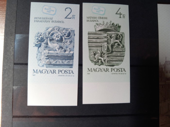 Ungaria.1987 - Ziua marcii postale , MNH Nedantelat - Mi 3918 B - 3919 B