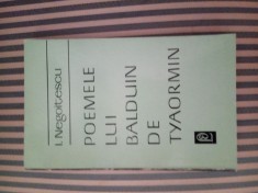 I. Negoitescu Poemele lui Balduin de Tyaormin, ed. princeps foto