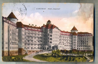 AD 332 C. P. VECHE - KARLSBAD - HOTEL ,,IMPERIAL&amp;quot; -CEHOSLOVACIA-1927-CALIMANESTI foto
