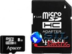 Card MICRO SDHC 8GB CLASA 4 cu adaptor SD foto