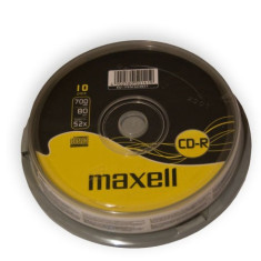 CD-R MAXELL 700MB 52X CAKE 10 foto