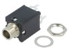 Conector Jack 6,3mm Mama Stereo cu Intrerupator Dublu CLIFF Drept Montare Panou 3 Piste