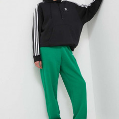 adidas Originals pantaloni de trening culoarea verde, neted