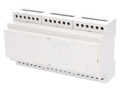 Carcasă șină DIN gri 9 module foto