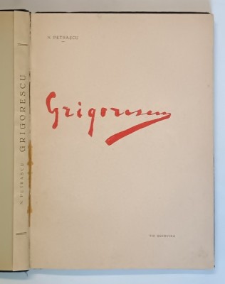 N. GRIGORESCU de N. PETRASCU , 1930 foto