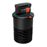 Aspersor Gardena OS 140, telescopic oscilant, cu filtru de impuritati integrat, raza reglabila, 2 - 15 m