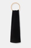 Marc O&#039;Polo esarfa din bumbac culoarea negru, neted, M29502202066