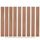VidaXL Plăci de schimb pentru gard, 9 buc., maro, 170 cm, WPC