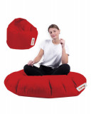 Fotoliu puf, Bean Bag, Ferndale, 100 cm, poliester impermeabil, rosu