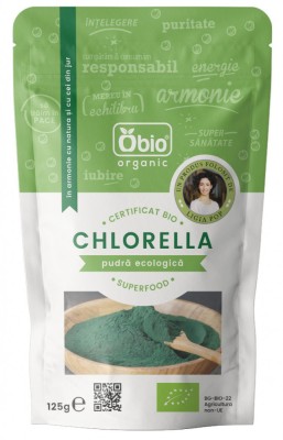Chlorella pulbere eco 125g Obio foto