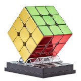 Cub tip Rubik Cyclone Boys Metallic 3x3x3 (Magnetic), jucarie educativa