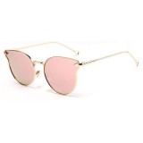 Ochelari de Soare, Zamo&Acirc;&reg;, Montreal Pink, Protectie UV400, Model Cat-Eye, Rama Roz, Lentile Roz, Plastic, Negru