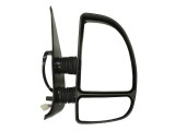 Oglinda exterioara Citroen Jumper 1999-2006, Fiat Ducato, 1999-2006, Peugeot Boxer 1999-2006, Dreapta, Crom, carcasa neagra, Convex, oglinda superioa