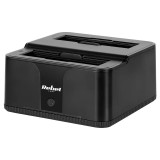 Docking Station HDD 3.5&rdquo; /2.5&rdquo; SSD microSD /SD /HUB USB 3.0 20TB Rebel KOM01041