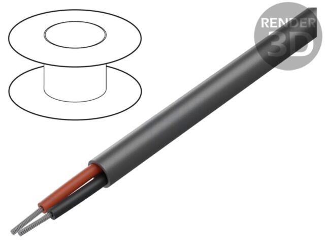 Cablu Alpha Wire C&amp;C 2x16AWG neecranat 300V 305m