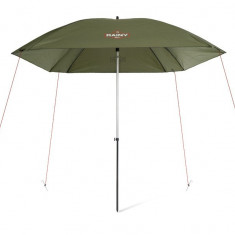 Umbrelă Delphin RAINY, diagonala 250 cm, verde, husa transport, corzi si cuie fixare