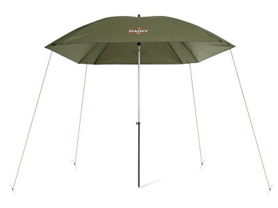 Umbrelă Delphin RAINY, diagonala 250 cm, verde, husa transport, corzi si cuie fixare foto
