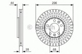 Disc frana OPEL VIVARO caroserie (2014 - 2016) BOSCH 0 986 479 D30