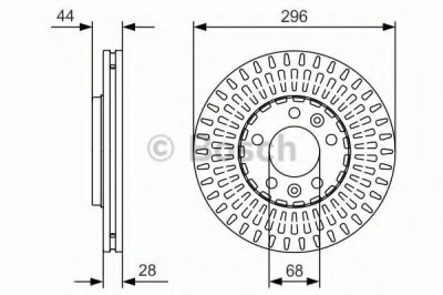 Disc frana OPEL VIVARO platou / sasiu (2014 - 2016) BOSCH 0 986 479 D30 foto