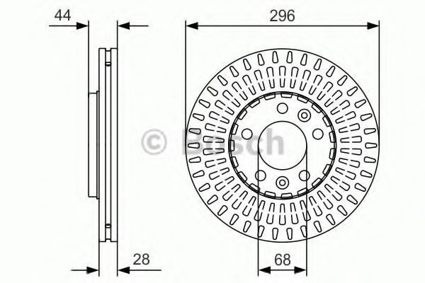 Disc frana OPEL VIVARO platou / sasiu (2014 - 2016) BOSCH 0 986 479 D30