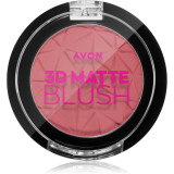Avon 3D Matte blush cu efect matifiant culoare Warm Flush 3,6 g