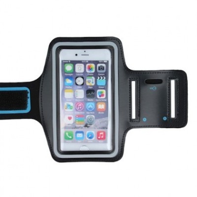 Husa Fitness pentru brat Universal Premium 6,0&amp;quot; Negru foto