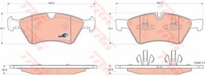 Set placute frana,frana disc MERCEDES M-CLASS (W164) (2005 - 2011) TRW GDB1642 foto