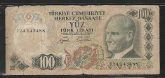 Turcia 100 Lire 1970 foto