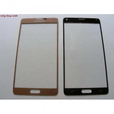 Carcasa (Sticla) Geam Samsung N910 Galaxy Note 4 Gold Original foto