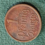 Germania DANZIG 1 PFENNIG 1937 , detalii bune