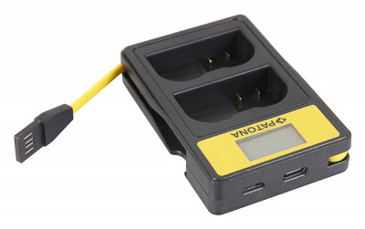 PATONA | Incarcator smart DUAL USB -A USB -C Micro USB tip Nikon EN-EL15|141624| foto