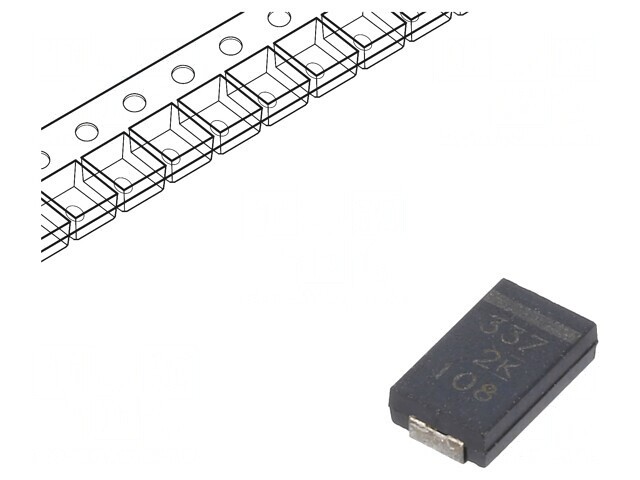 Condensator polimeric 330uF 2V 2917 ESR 4.5m&Omega;
