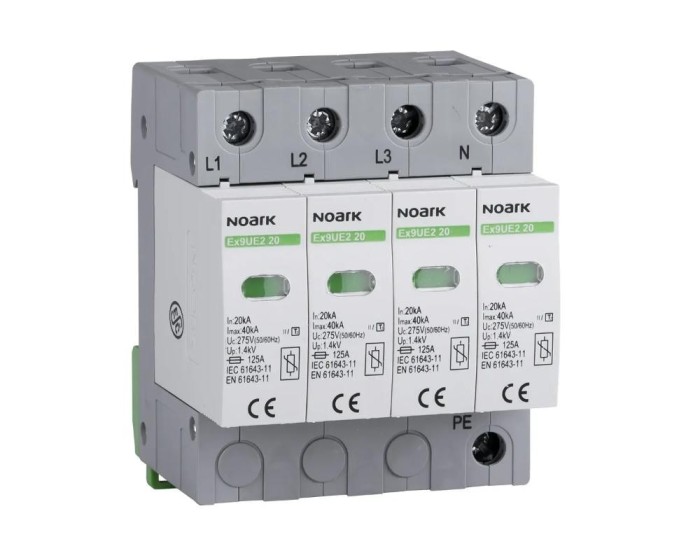 Descarcator T2 4P 275V 20kA fara semnalizare Noark 103357