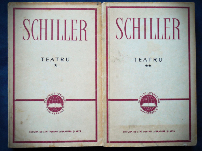 TEATRU - SCHILLER - VOL. 1 + VOL. 2