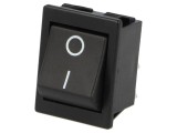 Comutator Rocker DPST ON-OFF 16A/250V Negru