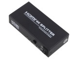 Splitter HDMI 1.4 neagră Intr: DC soclu,HDMI soclu