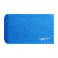 RACK extern SPACER pt HDD/SSD 2.5 inch S-ATA interfata PC USB 3.0 aluminiu albastru &amp;amp;quot;SPR-25611A&amp;amp;quot; foto