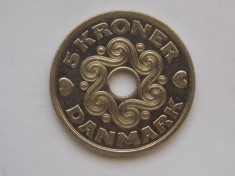 5 KRONER 1999 DANEMARCA foto