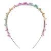Bentiță Păr, Model Flori, Multicolor, Pentru Copii, Glitter, Oem