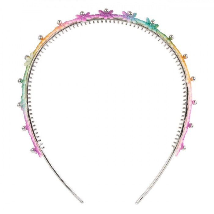 Bentiță Păr, Model Flori, Multicolor, Pentru Copii, Glitter