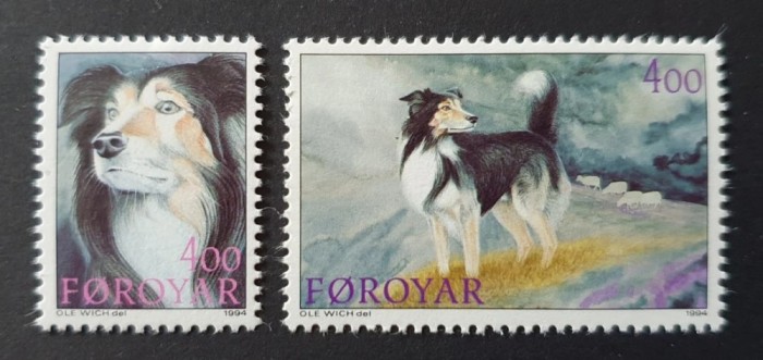 Foroyar Feroe Danemarca MNH 1994 - Caini