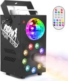 Mașină de ceață,fum telecomandă, 700 W cu lumină LED Disco