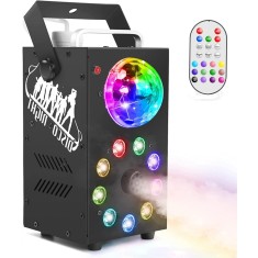 Mașină de ceață,fum telecomandă, 700 W cu lumină LED Disco