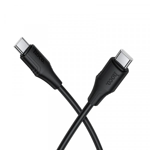 Cablu Date si Incarcare USB-C - USB-C HOCO X124, 60W, 1m, Negru