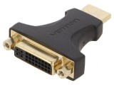 Adaptor HDMI 1.4 la DVI-I (24+5) Negru