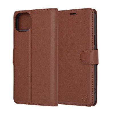 Husa pentru iPhone 15 Plus - Techsuit Leather Folio - Brown foto