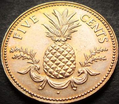 Moneda exotica 5 CENTI - I-LE BAHAMAS, anul 1975 * cod 4037 foto